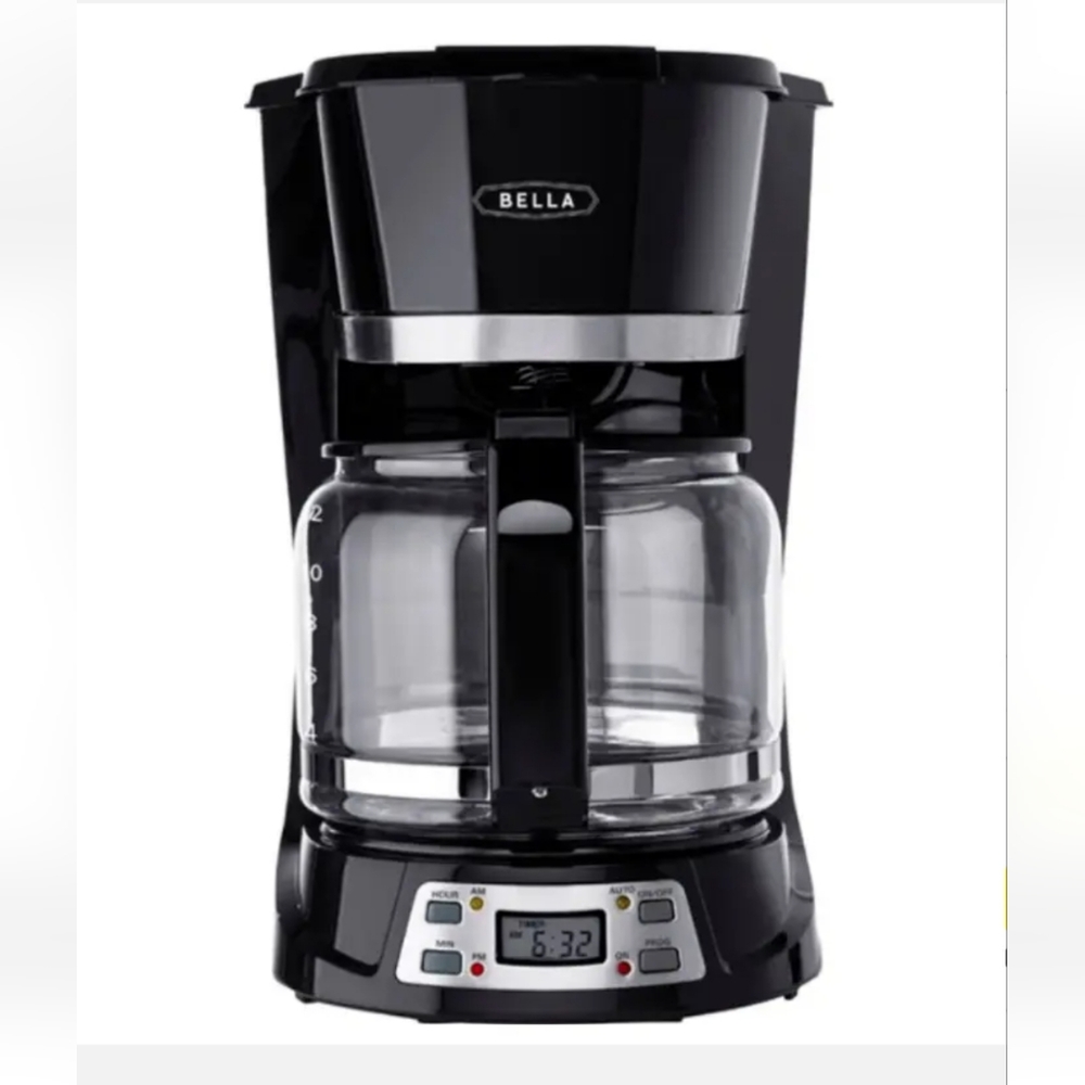 Stainless Steel 12-Cup Coffee Maker Programmable By Bella New